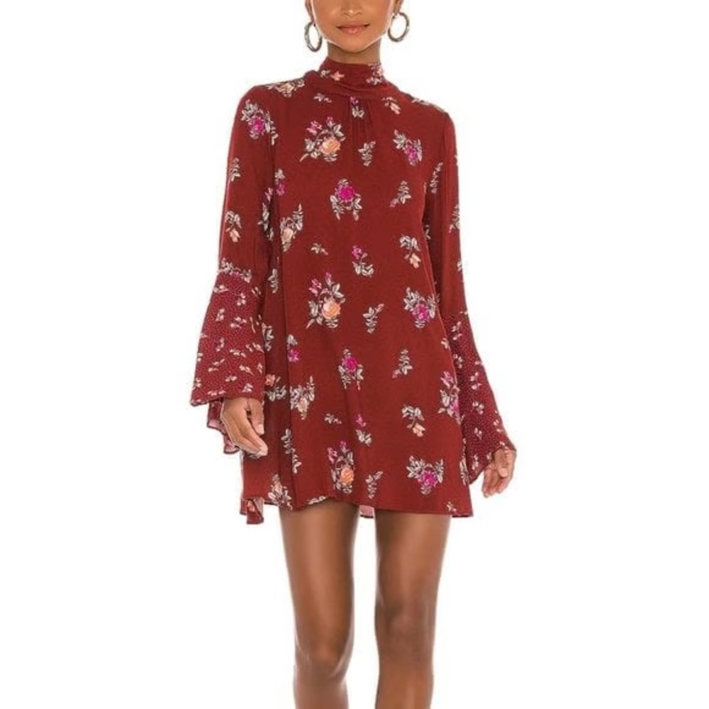 FREE PEOPLE TATE FLORAL TUNIC DRESS